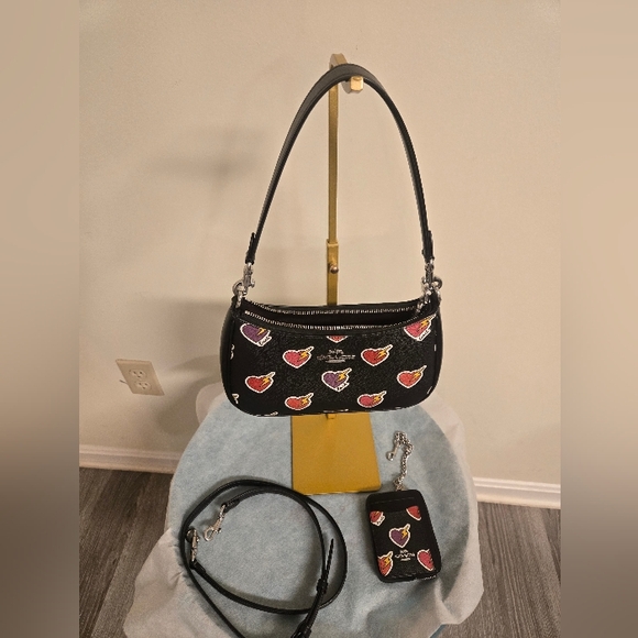 Coach Handbags - Coach Terri Bag and Wallet Set, Hearts, Has Both Straps-missing Hangtag